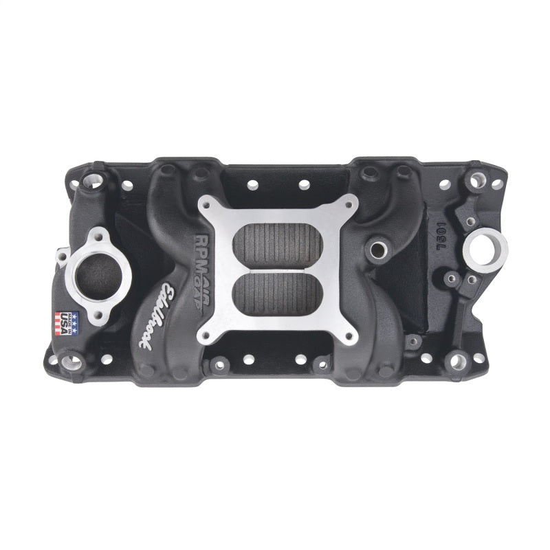 مشعب سحب Edelbrock RPM Air Gap Small-Block Chevy 262-400 أسود