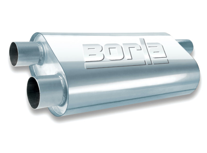 Borla Universal Oval Transverse 2.5in Inlet/Outlet 19in x 10.25in x 5.5in Turbo XL Muffler