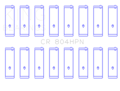 King Ford 260CI / 289CI / 302 5.0L Windsor Connecting Rod Bearing Set (Size STDX)