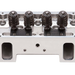 رأس أسطوانة Edelbrock Victor Jr SBC 23 Deg 220cc كامل لعمود كامة الأسطوانة الهيدروليكي