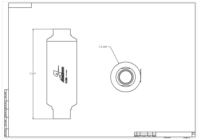 عنصر بديل من الفولاذ المقاوم للصدأ من سلسلة Pro-Series مقاس 100 ميكرون من AeroMotive (لتجميع الفلتر 12302)