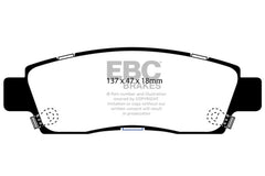 EBC 07+ Buick Enclave 3.6 Greenstuff Rear Brake Pads