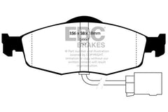 EBC 95-00 Ford Contour 2.0 Yellowstuff Front Brake Pads