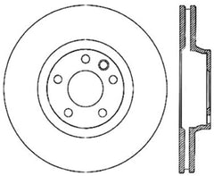 StopTech Power Slot 07-15 Audi Q7 / 04-17 Porsche Cayenne Front Left Cryo Slotted Rotor