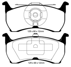 EBC 93-00 Aston Martin Virage 5.3 (PBR Caliper) Yellowstuff Rear Brake Pads