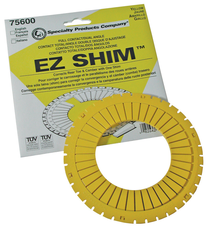 SPC Performance EZ Shim Dual Angle Camber/Toe Shim (Yellow)