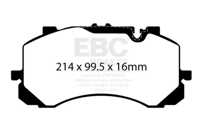 EBC 2019+ Bentley Bentayga 4.0TT Yellowstuff Front Brake Pads