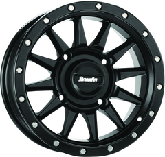 DragonFire Racing Echo Wheel 15X7 4/156 5+2 +10 Machined Black