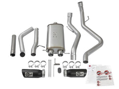 aFe MACH Force-Xp 3in CB SS Dual Exhaust w/Black Tips 09-16 GM Silverado/Sierra 4.3L/4.8L/5.3L