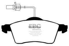 EBC 00 Volkswagen Eurovan 2.8 (ATE) with Wear Leads Greenstuff Front Brake Pads