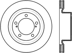 StopTech 17-18 Lexus LX SportStop Cryo Slotted & Drilled Front Right Rotor