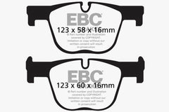 EBC 12+ BMW 335 3.0 Turbo (F30) Yellowstuff Rear Brake Pads