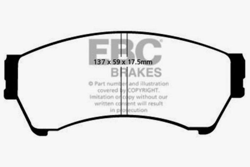 وسادات الفرامل الأمامية Greenstuff لسيارة Mazda 6 2.3 EBC 06-07