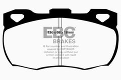 EBC 92-97 Land Rover Defender Greenstuff Front Brake Pads