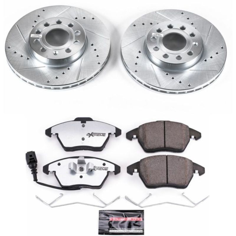 Power Stop 10-12 Audi A3 Front Z26 Street Warrior Brake Kit