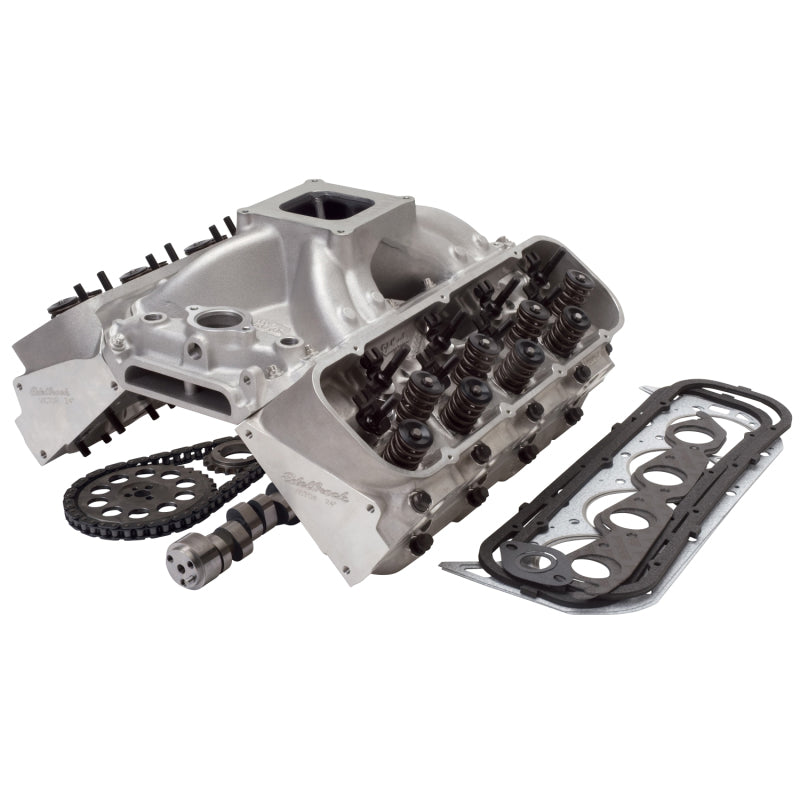 مجموعة Edelbrock Power Package Top End Kit BBC 502 CI عمود كامات هيدروليكي أسطواني 600+ حصان