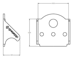 Ridetech Upper Ridetech Bolt-On 4 Link Bridge Mount