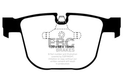 EBC 08-10 BMW M3 4.0 (E90) Bluestuff Rear Brake Pads