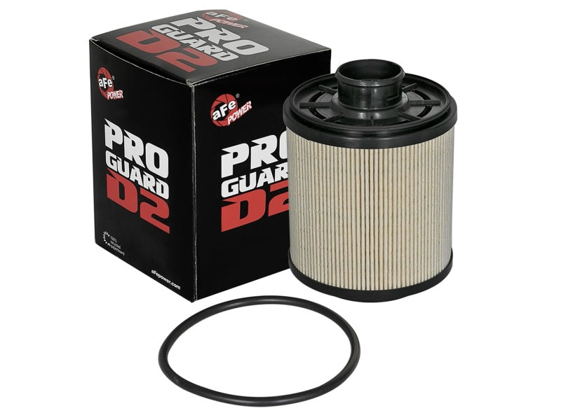 فلتر وقود aFe Pro GUARD D2 لشاحنات Ford Diesel V8 سعة 6.7 لتر (td) موديلات 11-17 (عبوة من 4 قطع)