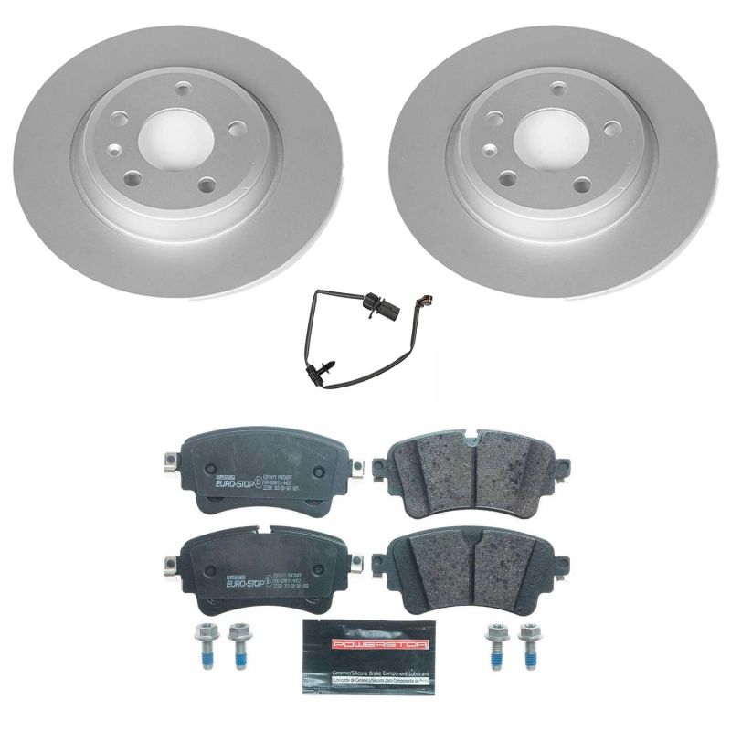 Power Stop 17-19 Audi A4 Rear Euro-Stop Brake Kit