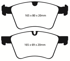 EBC 08-10 Mercedes-Benz GL320 3.0 TD (373mm Front Rotors) Redstuff Front Brake Pads