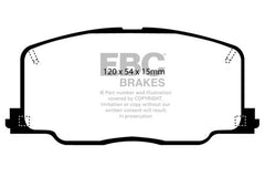 EBC 90-91 Lexus ES250 2.5 Redstuff Front Brake Pads