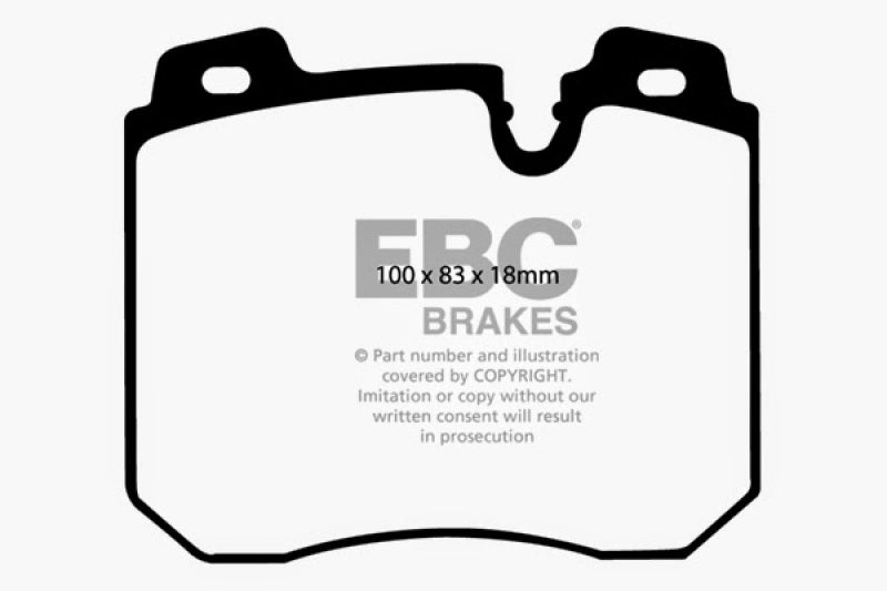 EBC 90-95 BMW 750iL 5.0 (E32) Yellowstuff Front Brake Pads