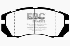 EBC 95-96 Subaru Impreza 2.2 Yellowstuff Front Brake Pads