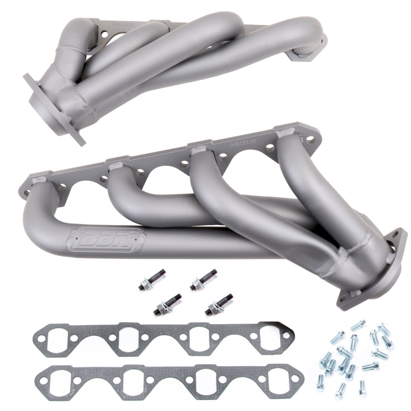 BBK 79-93 Mustang 351 Swap Shorty Unequal Length Exhaust Heads - 1-5/8 Titanium Ceramic