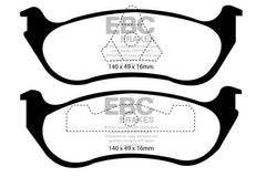 وسادات فرامل خلفية من Yellowstuff لسيارة Ford Crown Victoria 4.6 (ABS) (مكابس فولاذية) طراز EBC 95-97