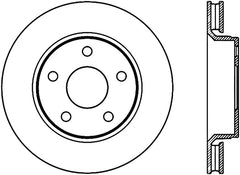 StopTech Sport Slot 07-17 Jeep Wrangler Slotted Left Front CRYO Rotor