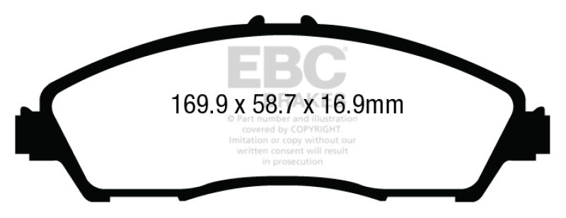 EBC 14+ Acura MDX 3.5 Yellowstuff Front Brake Pads