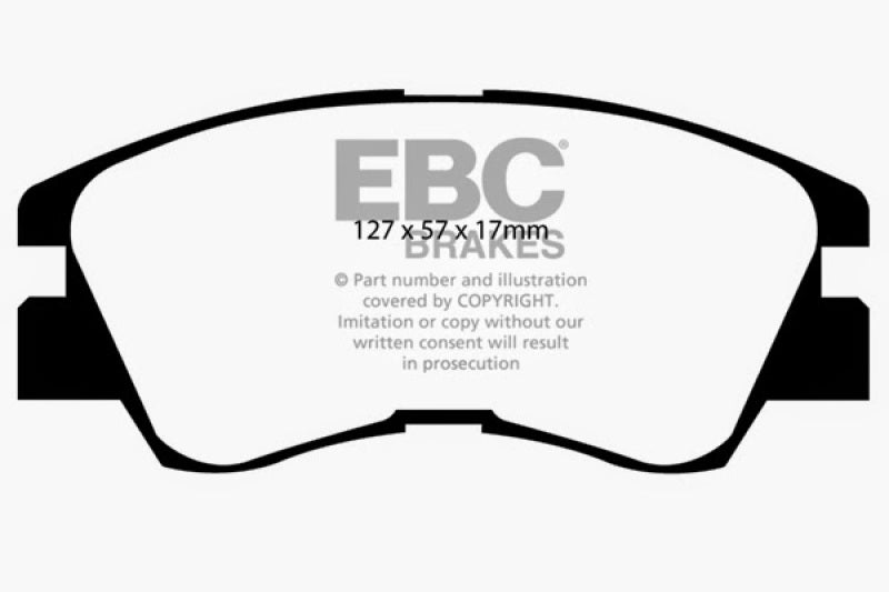 EBC 88-91 Mitsubishi Montero 2.6 Greenstuff Front Brake Pads