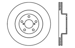 StopTech 02-10 Subaru WRX Slotted & Drilled Right Front Rotor (exc. STi)