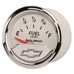 AutoMeter Gauge Fuel Level 2-1/16in. 240 Ohm(e) to 33 Ohm(f) Elec Chevrolet Heritage Bowtie