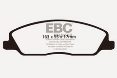 وسادات الفرامل الأمامية من Yellowstuff EBC 10-14 Ford Mustang 3.7