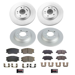 Power Stop 20-21 Kia Soul Front & Rear Z17 Coated Brake Kit