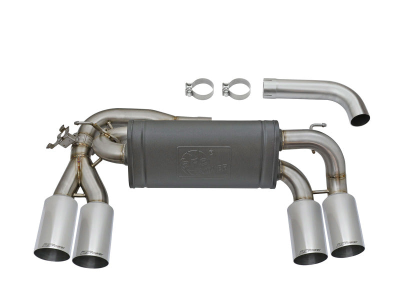 aFe MACHForce XP 3in - 2 1/2in Axle Back 304SS Exhaust with Polished Tips 16-17 BMW M2 (f87)