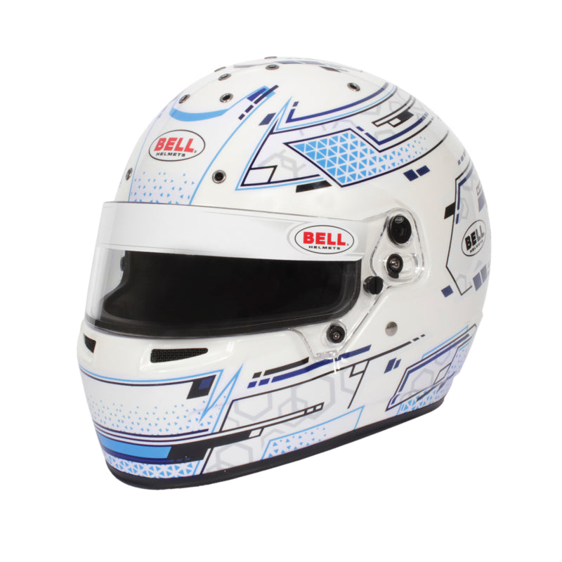 Bell RS7-K K2020 V15 BRUSA HELMET - Size 57 (White/Blue)