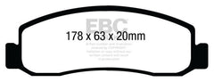 EBC 08-10 Ford F250 (inc Super Duty) 5.4 (2WD) Extra Duty Front Brake Pads