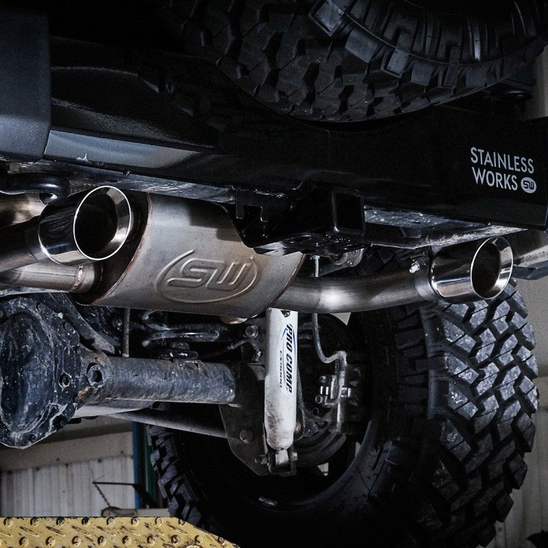 Stainless Works 2007-17 Jeep Wrangler Axleback Exhaust