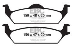 EBC 03-04 Dodge Dakota 2WD 3.9 Greenstuff Rear Brake Pads