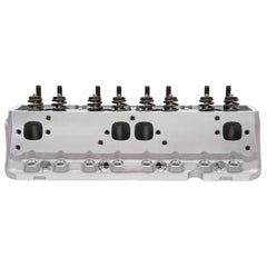 رأس أسطوانة Edelbrock Victor Jr SBC 23 Deg 220cc كامل لعمود كامة الأسطوانة الهيدروليكي