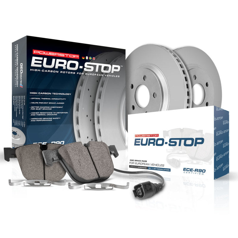 Power Stop 11-13 BMW 328i Rear Euro-Stop Brake Kit