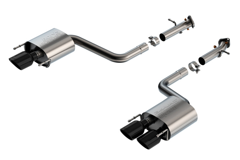 Borla 15-24 Lexus RC F Axle-Back Exhaust System S-Type - Black Chrome