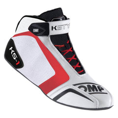 OMP KS-1 Shoes White/Black/Red - Size 48