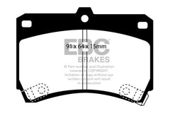 EBC 94-97 Ford Aspire 1.3 manual Yellowstuff Front Brake Pads