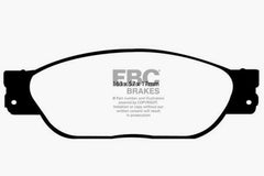 EBC 01-05 Ford Thunderbird 3.9 Yellowstuff Front Brake Pads