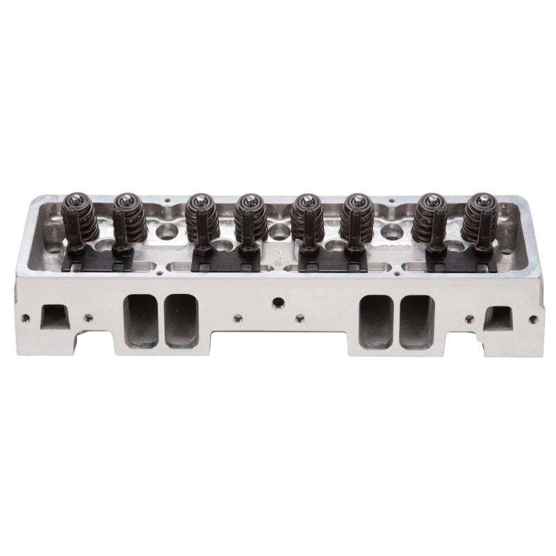 رأس أسطوانة Edelbrock Victor Jr SBC 23 Deg 220cc كامل لعمود كامة الأسطوانة الهيدروليكي