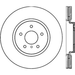 StopTech Power Slot 09 Nissan 370z / 08-09 Infiniti G37 Slotted Front Right CRYO Rotor